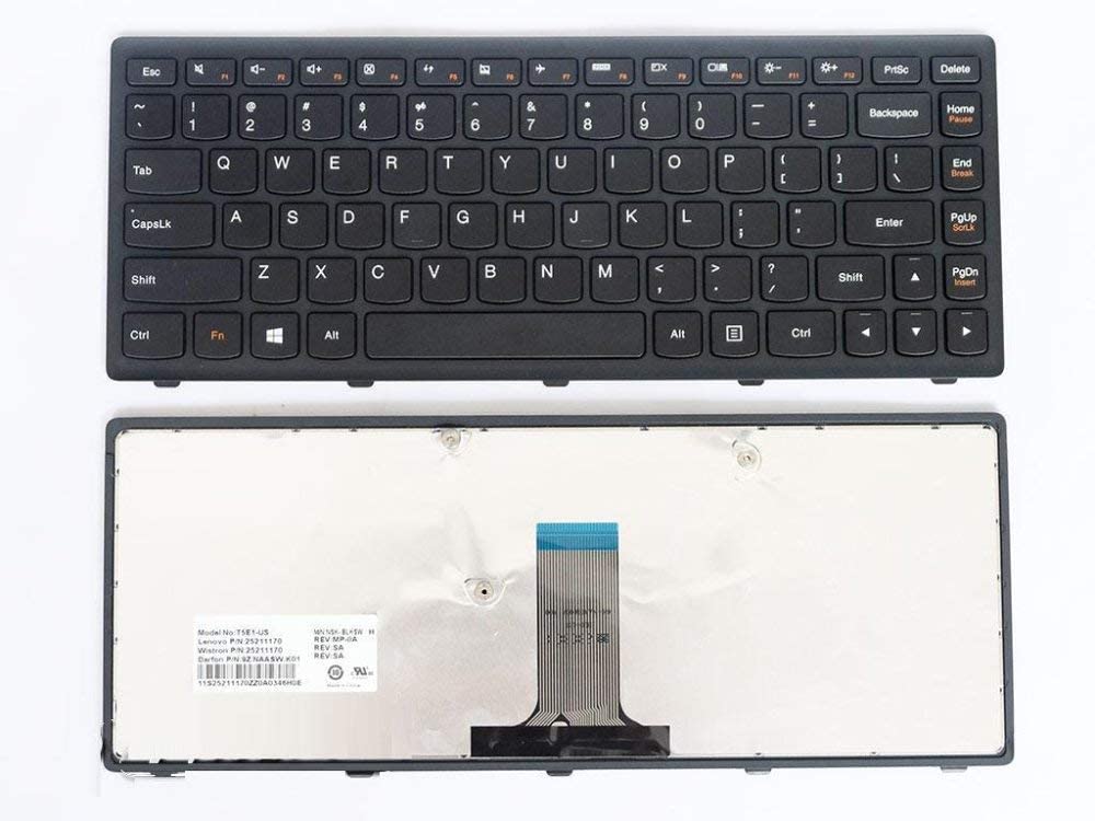 Wistar Laptop Keyboard Compatible for Lenovo G400S V-142920AS1-US AEST6U00210 MP-12U93US-6861 NSK-BLLSW NSK-BLFSQ